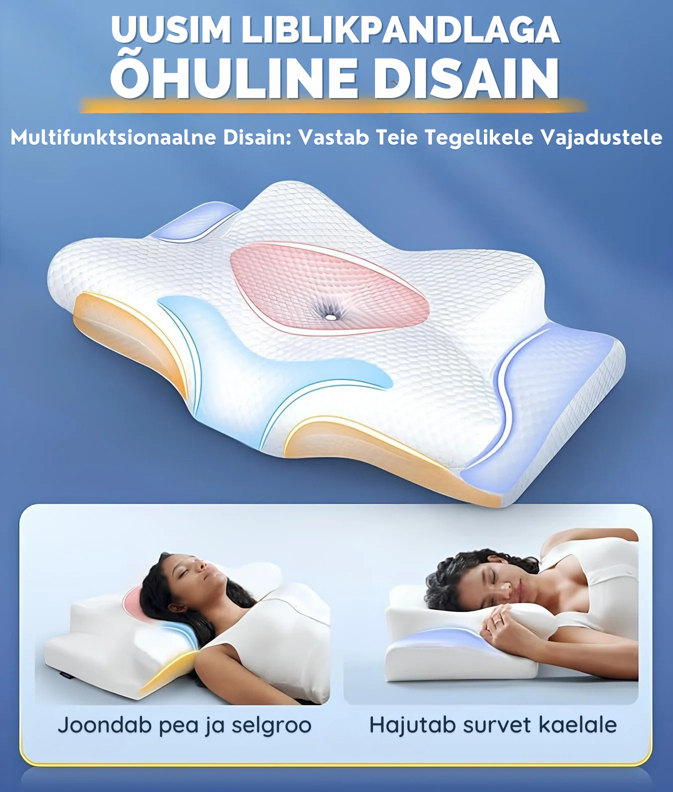 Uneo® Mäluvahust Kaelapadi